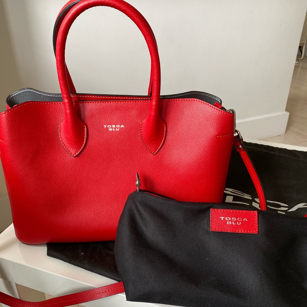 TOSCA BLU Leather Red Bag
